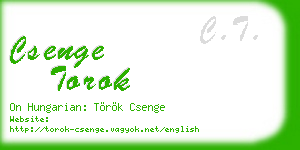 csenge torok business card